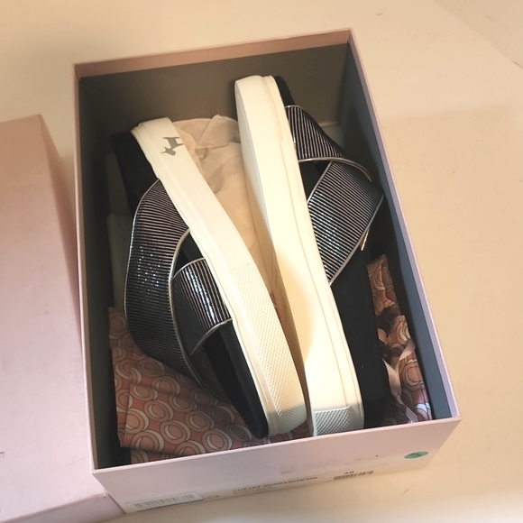 NIB L'autrechose Platform slides, leather, sz 38, 7 (US) - Picture 10 of 11